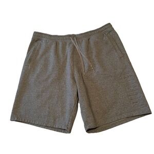 Puma Men's‎ Gray Sweat Shorts Men's XXL Drawstring Pockets Activewear Lounge
